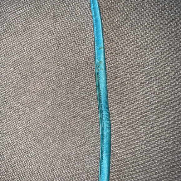 Y2k Luisa Spagnoli Blue Sequin Beaded Shoulder Hand Bag Purse - Picture 10 of 13